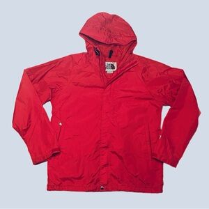 The North Face Vintage Red Gore-Tex Jacket Waterproof Windbraker Size L